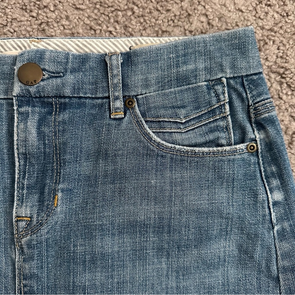 GAP Blue Denim A-Line Skirt - Picture 10 of 11